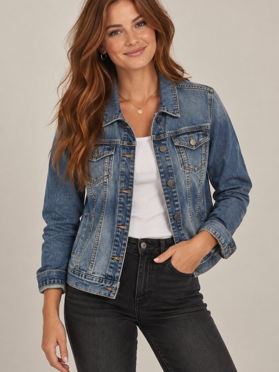 Kut from the Kloth Jackets & Blazers - KUT From the Kloth Classic Denim Trucker Jacket Medium Wash Size M KJ0062M